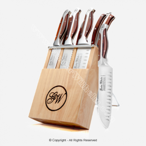 A good knife set is something you can pass on to your children. Better yet- pass on the joy of cooking also.
