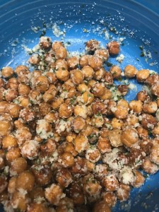Roasted chickpeas - a legume, great for a snack or a meal
